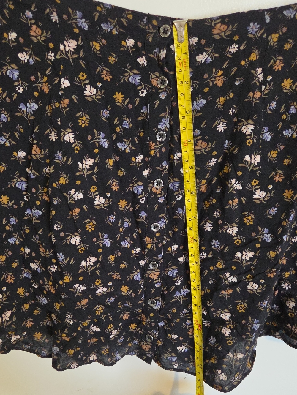 Free People She's A Dime Floral Button Down Skirt Small - Picture 10 of 10